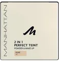 Produktbild: Manhattan 2 in 1 Perfect Teint Powder und Makeup Rose 17 -  (1 x 9g)