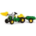 Produktbild: Rolly Toys rollyKid John Deere mit Schaufellader und Anhänger