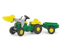 Produktbild: Rollykid John Deere Rutscher Pedal Traktor+Frontlader+Kinder Anhänger - Rolly