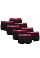 Produktbild: 8er Pack Levis Men Solid Basic Trunk Boxershorts Unterhose Pant Unterwäsche, Farbe:Black/Red, Bekleidungsgröße:XL