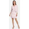 Produktbild: Vera Mont Strickjacke Damen langarm (1-tlg) Ärmelschlitz rosa XL (44)