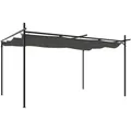 Produktbild: Deluke Terrassenüberdachung, Anthrazit, Metall, 395x230x292 cm, Sonnen- & Sichtschutz, Pavillons & Pergolas, Pergolas