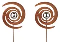 Produktbild: Kobolo Gartenstecker Dekostecker FINJA in Rostoptik - 2-er Set (2er Set, 2-St., 2 Stück)