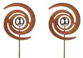 Produktbild: Kobolo Gartenstecker Dekostecker Rankhilfe FINJA in Rostoptik - 2-er Set