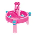 Produktbild: DOLU Rosa 3-in-1 Aktivitäts-Sand- und Wasserspieltisch - Rosa Indoor & Outdoor Aktivitätstisch mit Deckel für Kinder im Alter von 2 bis 8 Jahren (73 cm H)