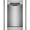 Produktbild: Bosch Serie 4 SPS4HMI49E Freistehender Geschirrspüler, Höhe 84,5 cm, Breite 45 cm, Silver Inox