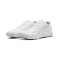 Produktbild: PUMA Unisex Accelerate Turbo 4 Hallenturnschuh, Weiß, Silber, Aschgrau, 48 EU