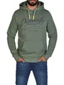 Produktbild: DENIMFY Hoodie Herren Regular Fit DFArno Kapuzenpullover Pullover Print Grün 3XL, Größe:3XL, Farbe:Forest Green