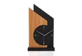 Produktbild: Kreative Feder Standuhr Standuhr „Skyscraper“ aus Holz, schwarze Tisch-Uhr mit Applikation, Größe ca. 34,5x20cm