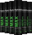 Produktbild: Syoss Haarspray Max Hold 6er Pack (6x 400ml) Halt 5, Haarspray mit 48h mega starkem Halt, schnell trocknendes Styling Spray für mega Widerstandskraft, leicht auszubürsten