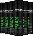 Produktbild: Syoss Haarspray 1x Syoss Haarspray Max Hold 6er Pack (6x 400ml) Halt 5, 6-tlg., maximaler Halt & UV Schutz