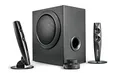 Produktbild: Wavemaster STAX 2.1 Lautsprecher System (46 Watt) Aktiv-Boxen für TV/Tablet/Smartphone/PC schwarz (66201)