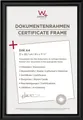 Produktbild: Urkunden-Bilderrahmen Trendstyle A4 schwarz