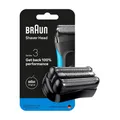 Produktbild: Braun Serie 3 Elektro-Rasierhaupt 21B - Original Ersatzteil und Rasierzubehör - Made in Germany, kompatibel mit allen Braun Serie 3 Rasierern - Schwarz