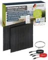 Produktbild: SCHWAIGER Balkonkraftwerk Slim‑Line 2er Set mit 400 Wp Glas Solarpanels I 2x 200 Wp monokristalline, ultraflache & leichte Solarmodule I inkl. Anschlusskabel & Zubehör I Plug & Play Solaranlage