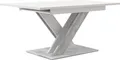 Produktbild: MIRJAN24 Esstisch Bronx, Stilvoll Ausziehbar Esszimmertisch, Design Tisch, Esszimmer (Farbe: Weiß / Beton)