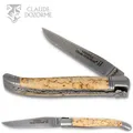 Produktbild: Claude Dozorme 12cm Laguiole Taschenesser - Griff Birke - Balbach Inox Damast