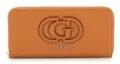 Produktbild: GUESS Calebra SLG Large Zip Around Wallet L Geldbörse Cognac hellbraun Neu