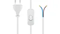 Produktbild: Kabel z wtyczką Euro do montażu - z wyłącznikiem, 1,5 m, biały - Wersja koloryst