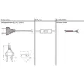 Produktbild: Netzkabel 1,5m weiss Euro-Stecker an offenes Ende mit Schnurschalter von HaWa