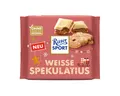 Produktbild: Ritter SPORT Schokolade, Ritter Sport Weisse Spekulatius gefüllte weiße Schokolade Packung 100g