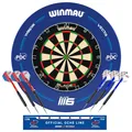 Produktbild: 🎯 ✅ WINMAU Bristle Steel Dart Board Dartboard Blade 6 PDC Surround Blue Set
