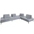 Produktbild: KAWOLA Sofa WIOLO Ecksofa velvet grau