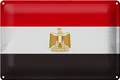 Produktbild: Blechschild Flagge Ägypten 30x20 cm Flag of Egypt Vintage Deko Schild tin sign