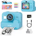 Produktbild: Sofortbildkamera Kinder 1080P HD Selfie Sofortdruck Spielzeug ab 3 Jahren Blau