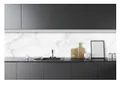 Produktbild: WallArena - Vlies Fototapete Weißer Marmor 250x60 cm - Fototapeten - Tapeten - für Wohnzimmer Schlafzimmer - Vliestapete Wandtapete Tapete 3D Effekt- inkl. Kleister - Stein