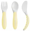 Produktbild: MAM Kinderbesteck Baby's Cutlery 6M+ Babybesteck (3-tlg), lebensmittelecht, mit rutschfesten Griffen