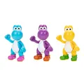 Produktbild: SUPER Mario 413834 Actionfiguren, Yoshi 3er-Pack, 10cm