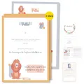 Produktbild: Frank Paperman® Patenurkunde – Design Verspielt (DIN A4) | Personalisierbarer Geschenkgutschein zur Taufe & Patenschaft, hochwertiger Druck, sofort ausfüllbar