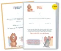 Produktbild: Frank Paperman Taufkarte Patenbrief Taufpaten, Urkunden Set, Paten Patenkind, Taufe verspielt, 100% Recyclingpapier, Erinnerung Taufe, Geschenk Geburt