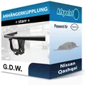 Produktbild: Für Nissan Qashqai 11.2006-04.2014 G.D.W. Anhängerkupplung starr neu