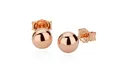 Produktbild: NKlaus Paar Ohrstecker Paar 6mm Kugel Ohrstecker 585 14 Karat Rotgold Rosegold Damen Ohrringe