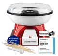 Produktbild: GOURMETmaxx Zuckerwattemaschine GOURMETmaxx Zuckerwatte-Maschine rot/weiß, Leckere Zuckerwatte Cotton Candy Süßigkeiten Kindergeburtstag Party