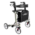 Produktbild: Mobilex Panther 2 Rollator, Aluminium Leichtgewicht, nur 6.8kg, faltbar, Rückengurt, Stockhalter, Tasche, Fb. champagne, bis 150kg (neue Serie)