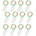 Produktbild: Jsdoin LED Mini Lichterkette mit Batterie, 12x20er Micro Lichterkette außen Batterie, 2M DIY kleine Lichterketten Wasserdicht für Party Hochzeit Weihnachten Beleuchtung Deko (Mehrfarbig)