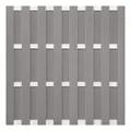 Produktbild: Groja WPC Fertigzaunelement 180x180cm hellgrau gerillt - Riegel EV1 4250260966530