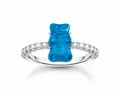 Produktbild: Thomas Sabo TR2459-052-1-60 HARIBO Ring mit Goldbär - Gummibärchen - BlauMini - Silber & Glas & Zirkonia - Blau- Gr. 60