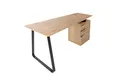 Produktbild: riess-ambiente Schreibtisch STUDIO 160cm natur / schwarz, Arbeitszimmer · Holzwerkstoff · Metall · mit Regal · Home Office