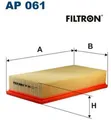 Produktbild: FILTRON AP061 Luftfilter Luftfiltereinsatz für Ford für Volvo
