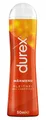 Produktbild: Durex Gleitgel Play 50ml (299,00€/1L) Wärmend Erdbeere Oral Sex Erotik Massage