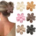 Produktbild: ZSPERKLA 6 Stück Blumen-Haarklammern für dickes dünnes Haar, starker Halt, niedliche Blume Haarspangen, rutschfeste, große, matte, Haarstyling Zubehör für Frauen Mädchen
