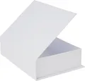 Produktbild: VBS Klappdeckel-Box aus weißem Karton 14x19cm Geheimnisse Geschenkverpackung