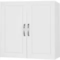 Produktbild: SoBuy Hängeschrank Badezimmerschrank mit Verstellbarem Regal 60x60x30cm Weiß FRG231-W