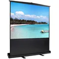 Produktbild: Todeco Beamer Leinwand 80 Zoll 4:3, Mobile Business und Heimkino Beamer, Tragbar Projektor Leinwand, Bodenprojektor Bildschirm, 163 x 123 cm, Keine Montage erforderlich