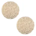 Produktbild: 2 Stück Runde Tischsets Golden rundes Anti-Verbrühungs-Tischset Runde Gebroch...