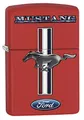 Produktbild: Zippo Sturmfeuerzeug - Ford Mustang, Red Matte, Color Image - Nachfüllbar - Wiederverwendbar - Windfestes Design - Geschenkbox - Made in USA